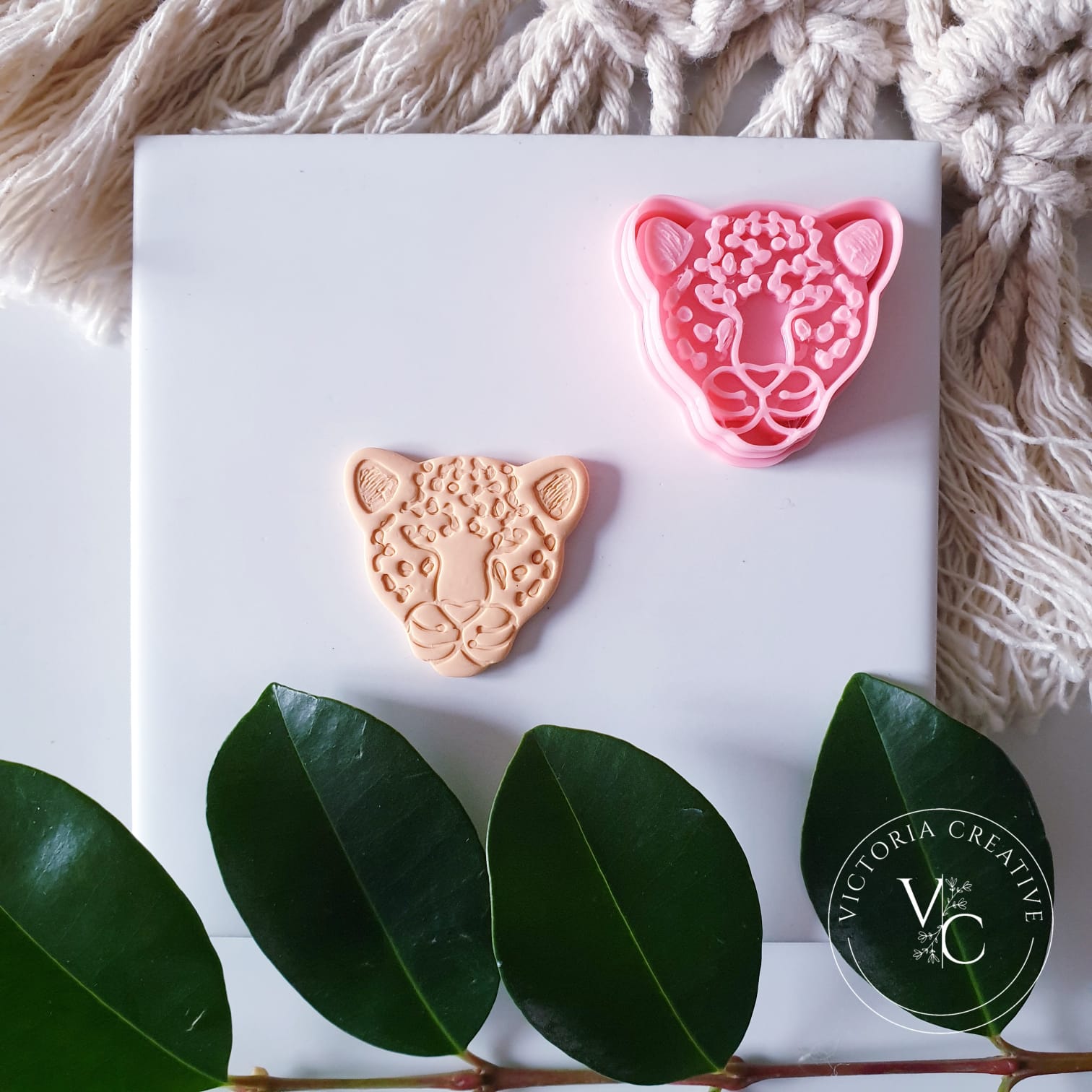 Leopard Cutter EMBOSSING CUTTER 92 - POLYMER CLAY CUTTER - INTO THE WILD - LEOPARD ...