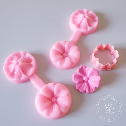 SILICONE FLOWER PRESS - POLYMER CLAY TOOLS - RETRO COLLECTION