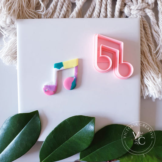 MUSIC NOTE (SET OF 2) - POLYMER CLAY CUTTERS - RETRO COLLECTION