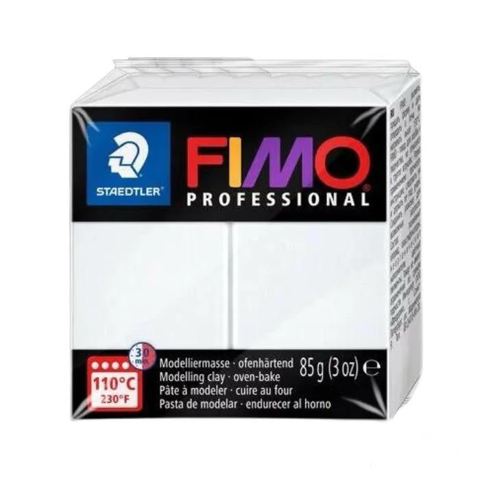 FIMO PROFESSIONAL WHITE - POLYMER CLAY - 85G BLOCK