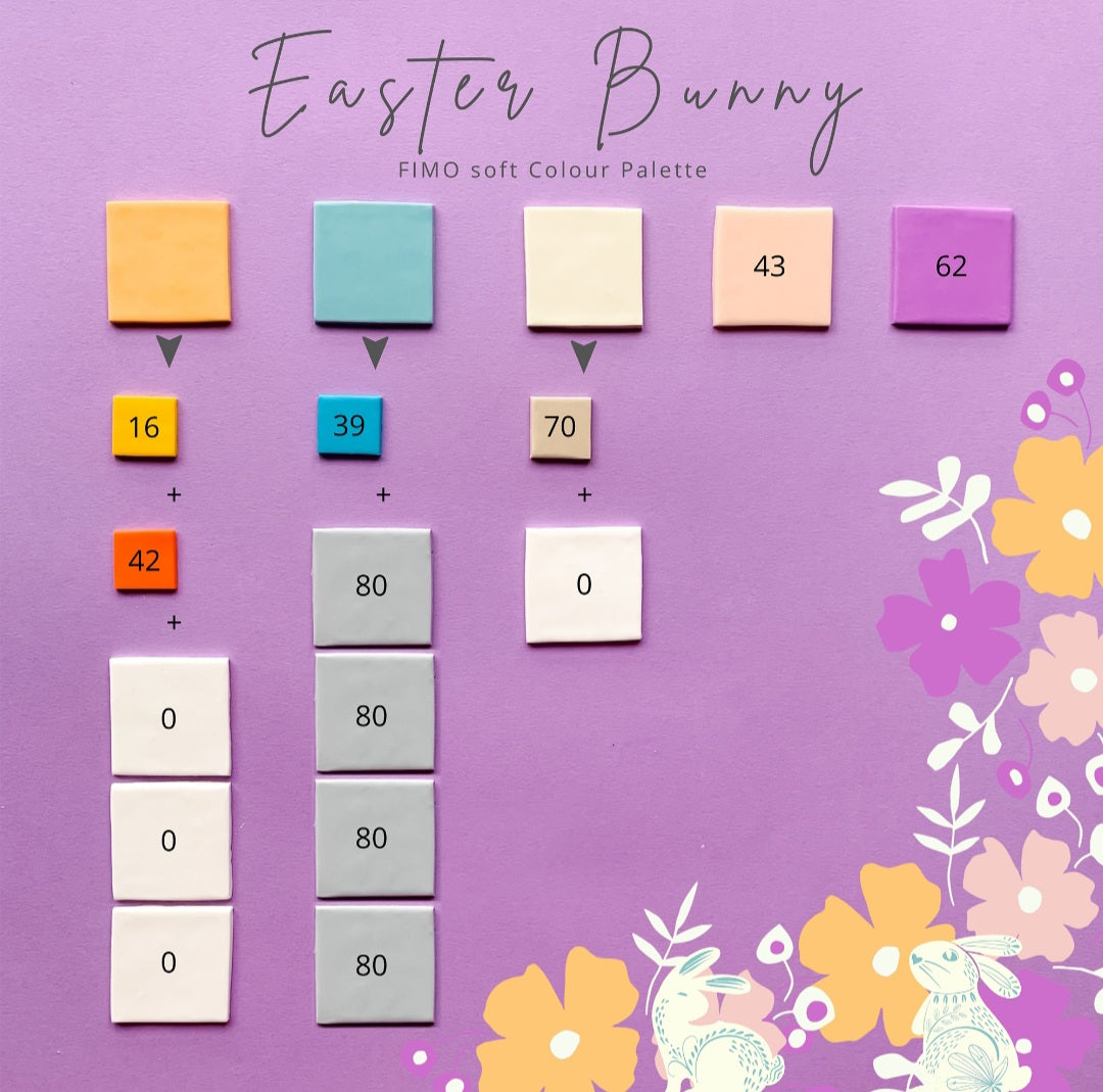 EASTER BUNNY COLOUR RECIPES