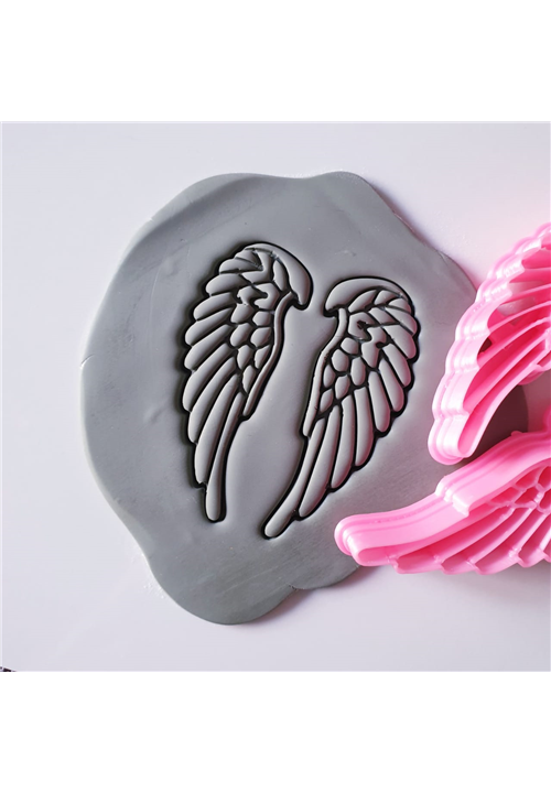 EMBOSSING CUTTER 36 (SET OF 2) - POLYMER CLAY CUTTER - WINGS