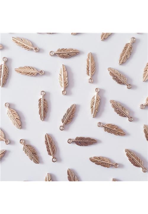 GOLD FEATHERS - NICKEL FREE - JEWELLERY FINDINGS