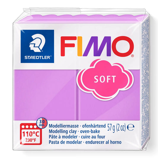 FIMO SOFT LAVENDER - POLYMER CLAY - 57G BLOCK