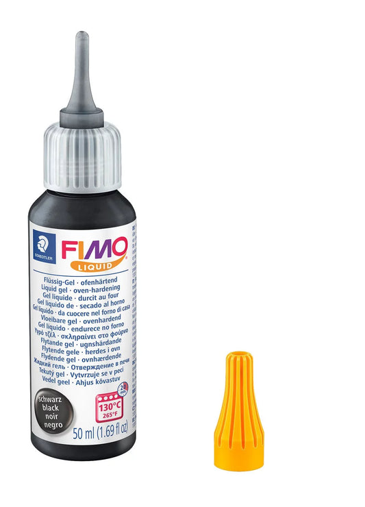 FIMO LIQUID CLAY - BLACK - 50ML (POLYMER CLAY)