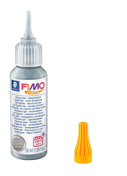 FIMO LIQUID CLAY - SILVER - 50ML (POLYMER CLAY)
