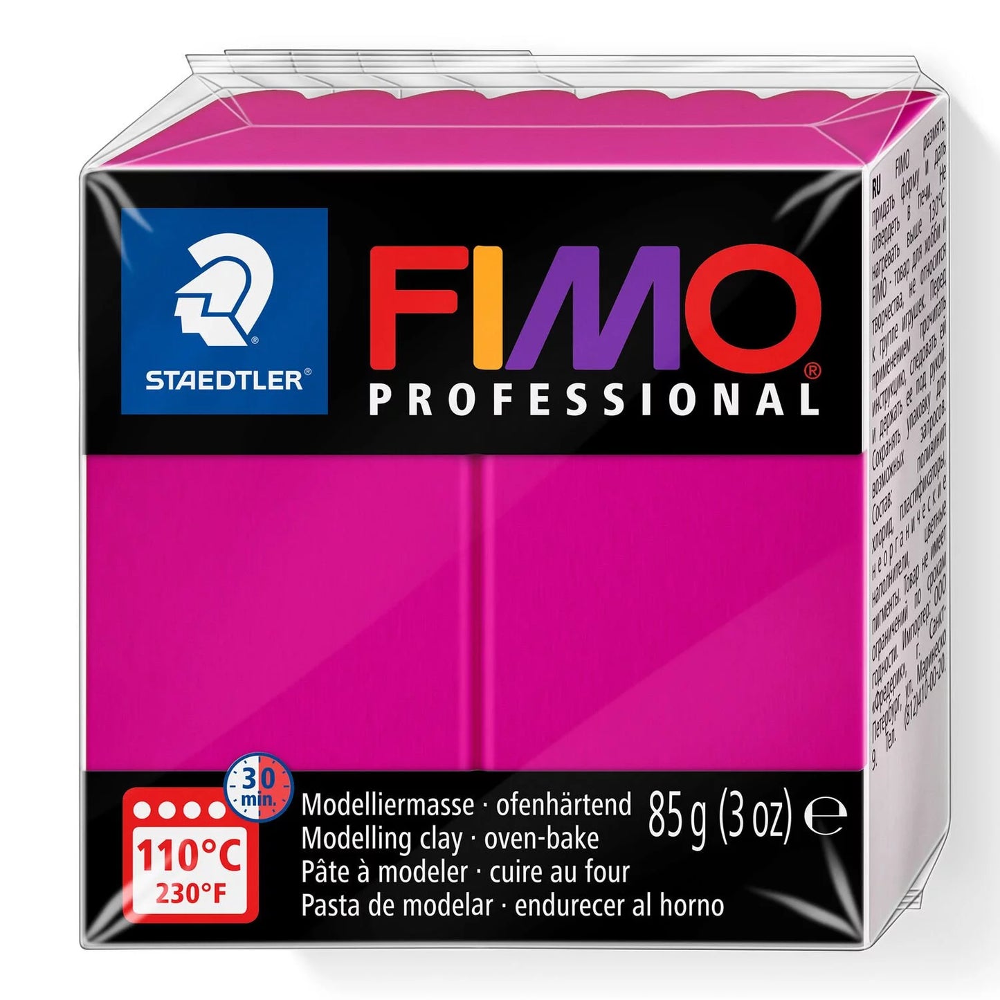 FIMO PROFESSIONAL MAGENTA - POLYMER CLAY - 85G BLOCK