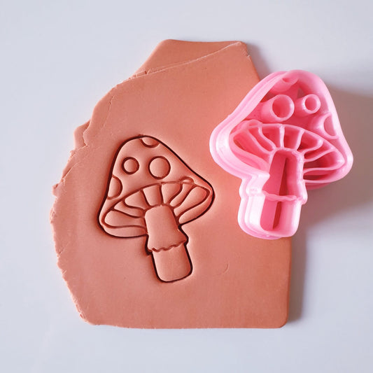 EMBOSSING MUSHROOM - POLYMER CLAY CUTTER - HALLOWEEN COLLECTION