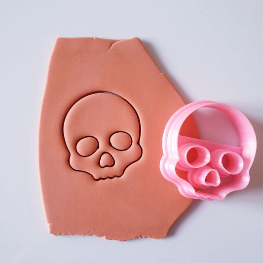 SKULL 1 - POLYMER CLAY CUTTER - HALLOWEEN COLLECTION