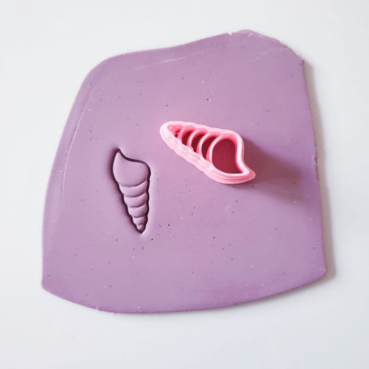 SEA SHELL 1 - EMBOSSING POLYMER CLAY CUTTER - SUMMER 2022