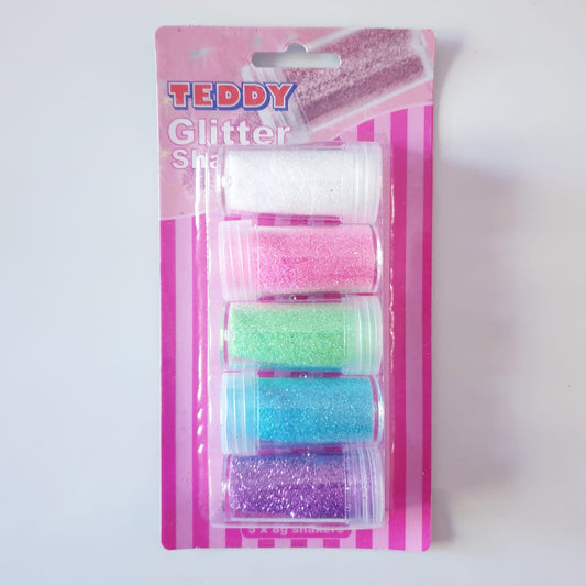 GLITTER SET OF 5 - GENERAL COLOURS (5 X 8G)