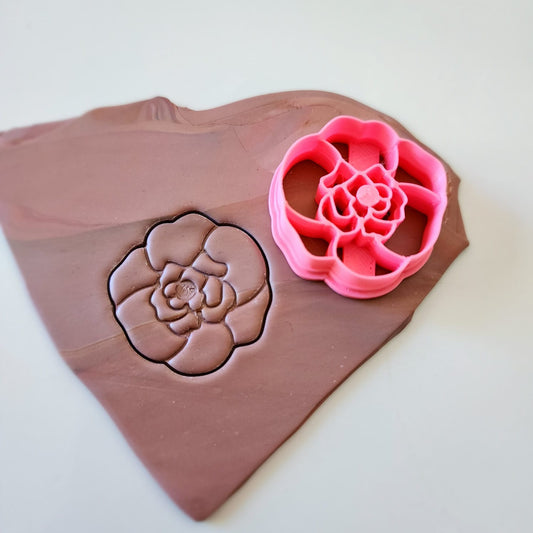 EMBOSSING CUTTER 58 - POLYMER CLAY CUTTER - VALENTINE'S DAY - ROSE