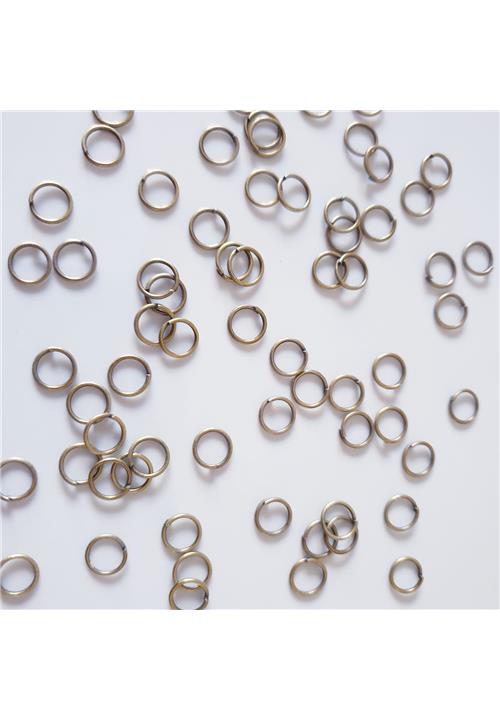ANTIQUE GOLD JUMP RINGS - NICKEL FREE