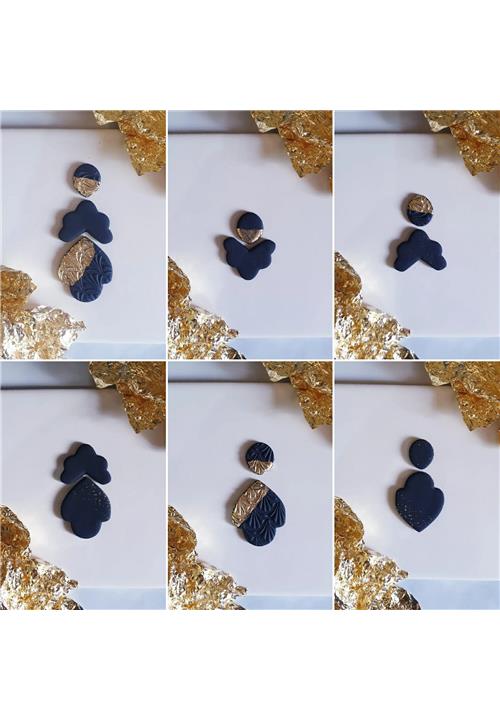 BLACK AND GOLD MINI STARTER KIT - POLYMER CLAY