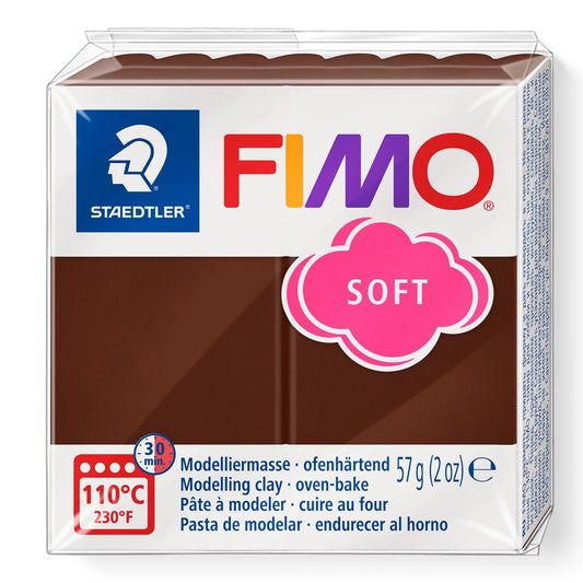 FIMO SOFT CHOCOLATE - POLYMER CLAY - 57G BLOCK