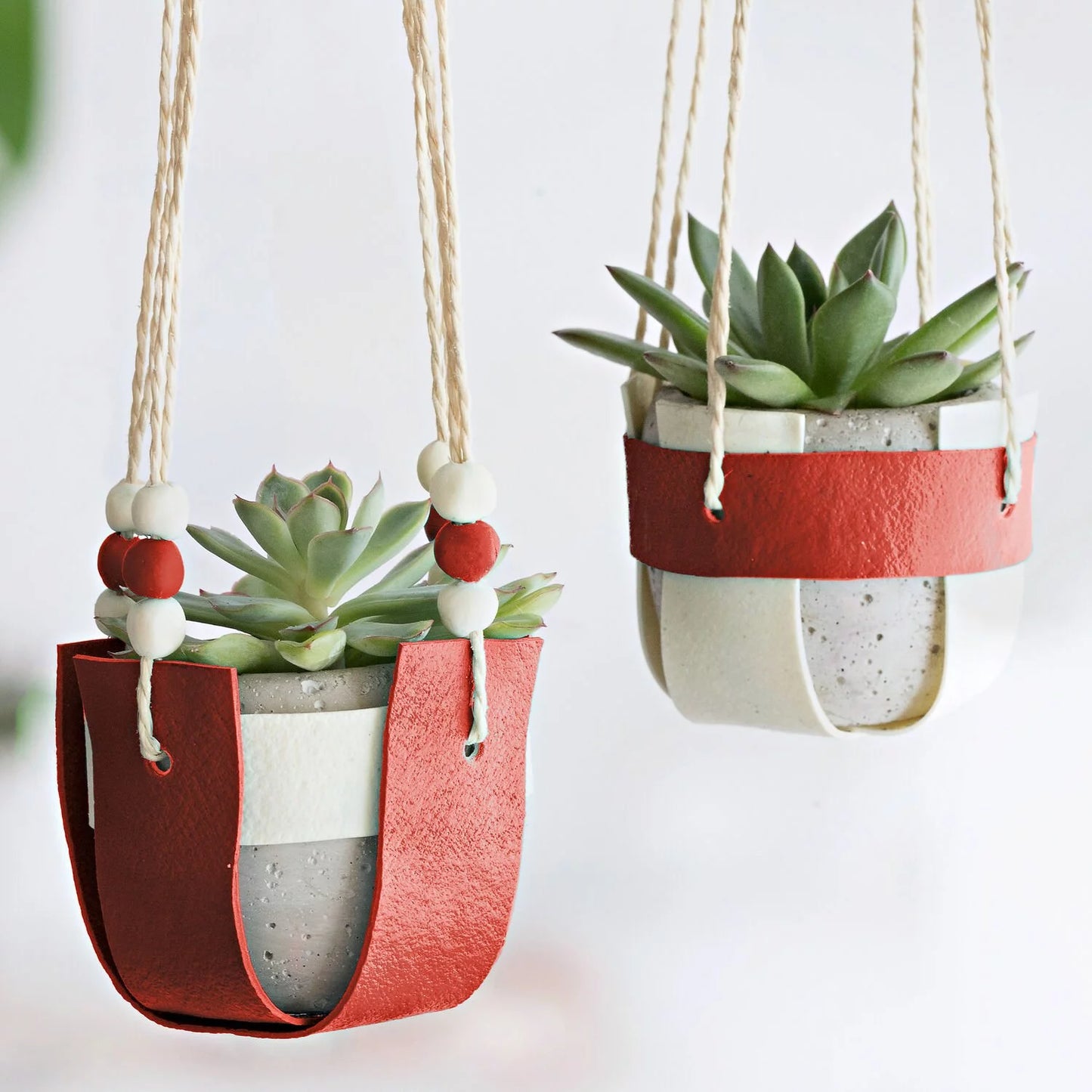 PLANT HANGER LEATHER EFFECT DIY CLAY KIT - FIMO