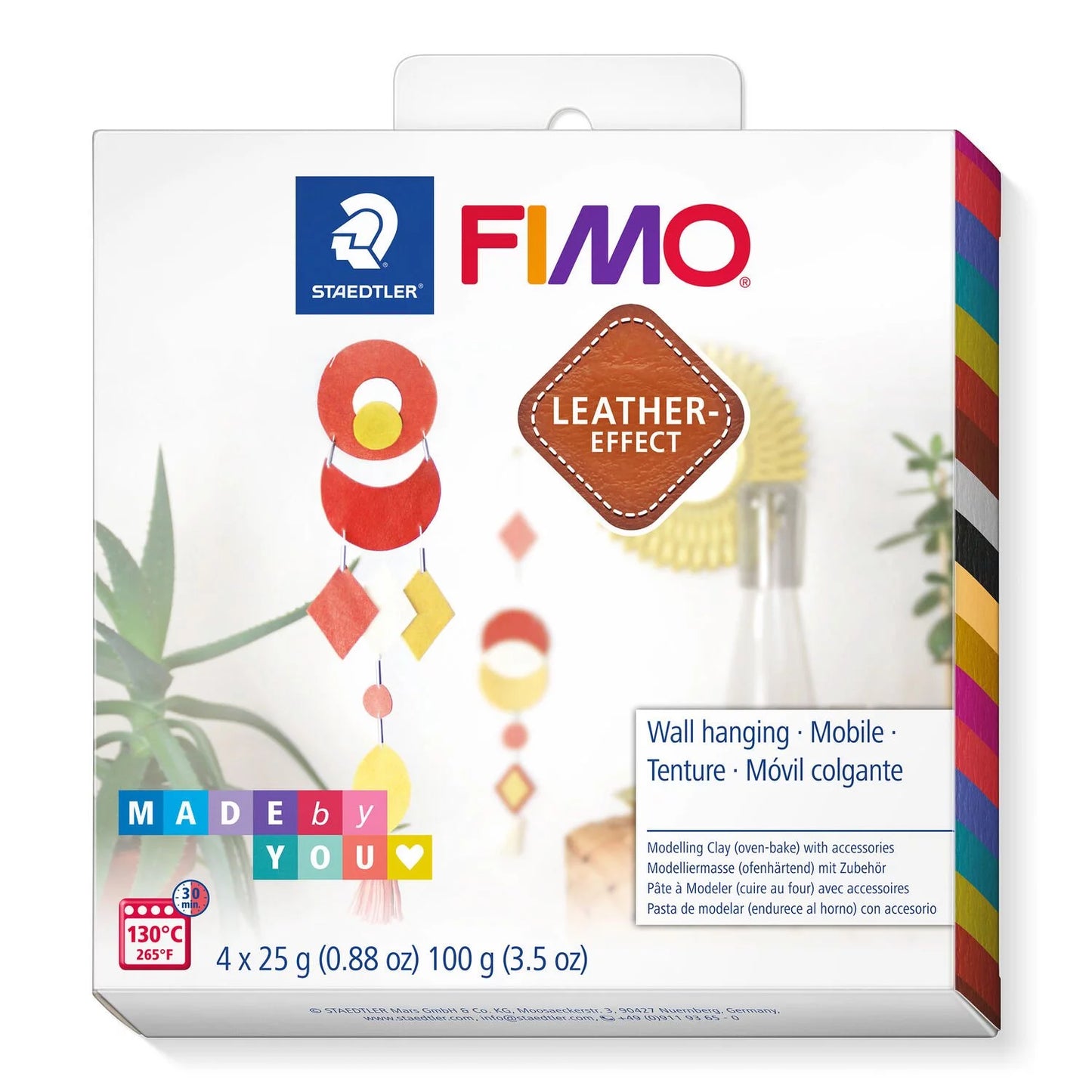 WALL HANING ART LEATHER EFFECT DIY CLAY KIT - FIMO