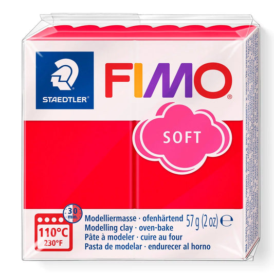FIMO SOFT INDIAN RED - POLYMER CLAY - 57G BLOCK