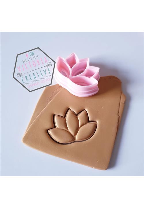 LOTUS FLOWER EMBOSSING CUTTER - POLYMER CLAY CUTTERS