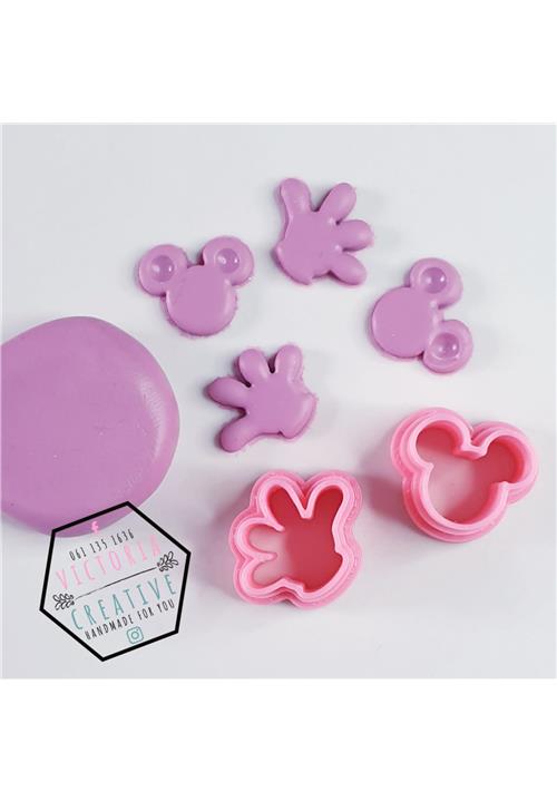 MICKEY MOUSE (SET OF 2)  POLYMER CLAY CUTTER