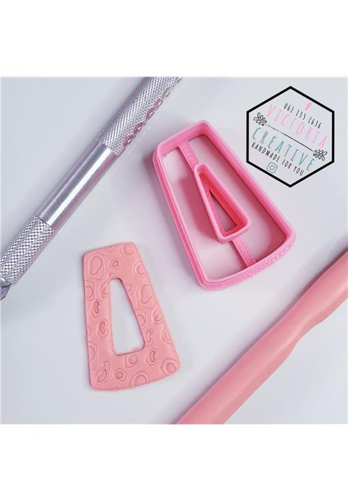 RECTANGLE TRAPEZOID POLYMER CLAY CUTTER
