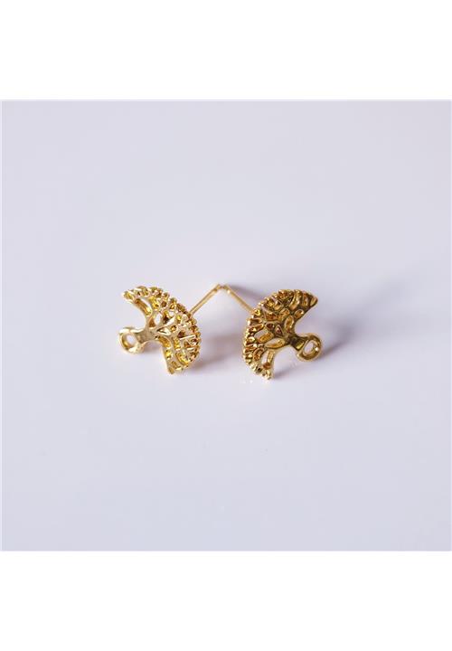 TREE OF LIFE STUDS WITH LOOP - NICKLE FREE FINDINGS