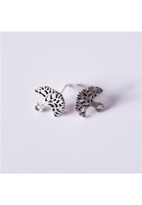 TREE OF LIFE STUDS WITH LOOP - NICKLE FREE FINDINGS