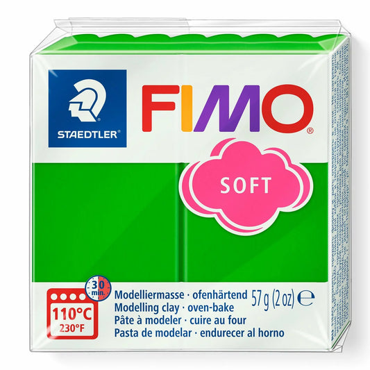 FIMO SOFT TROPICAL GREEN - POLYMER CLAY - 57G BLOCK